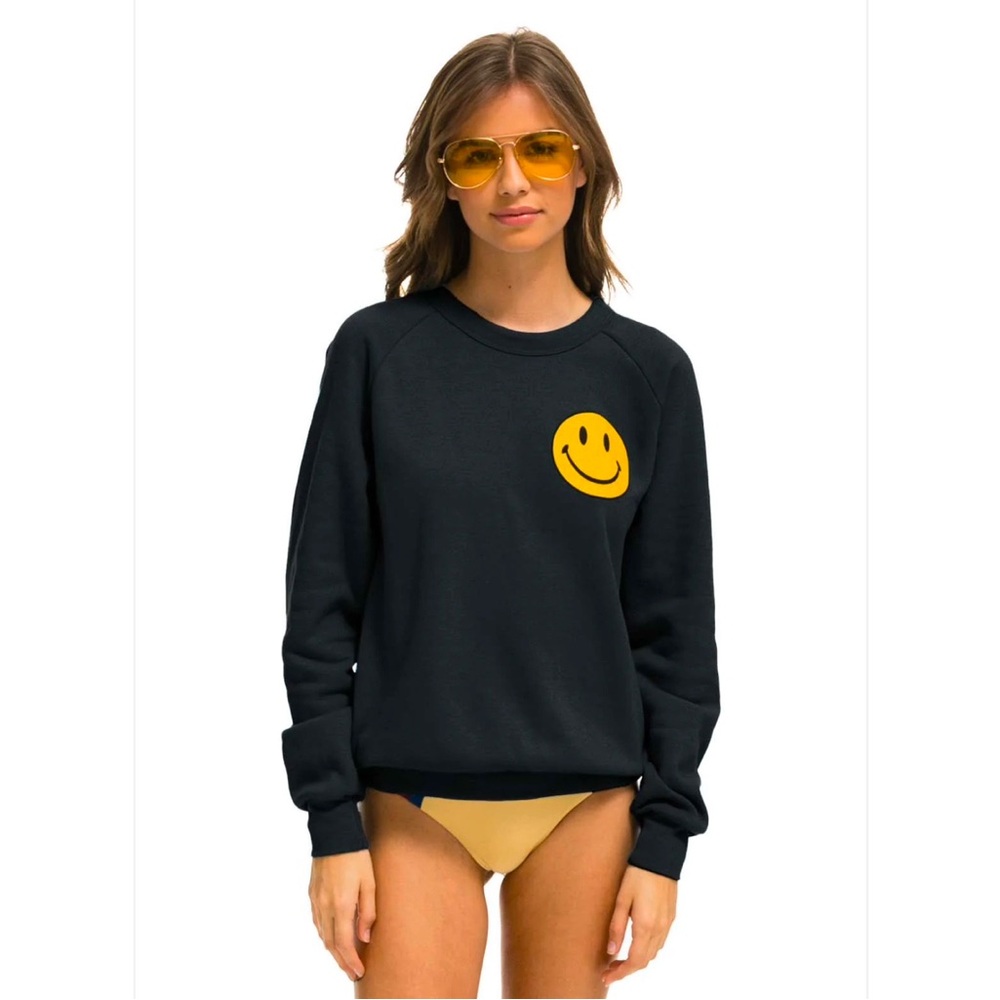 LIKE NEW Aviator Nation Lightweight Smiley Crew